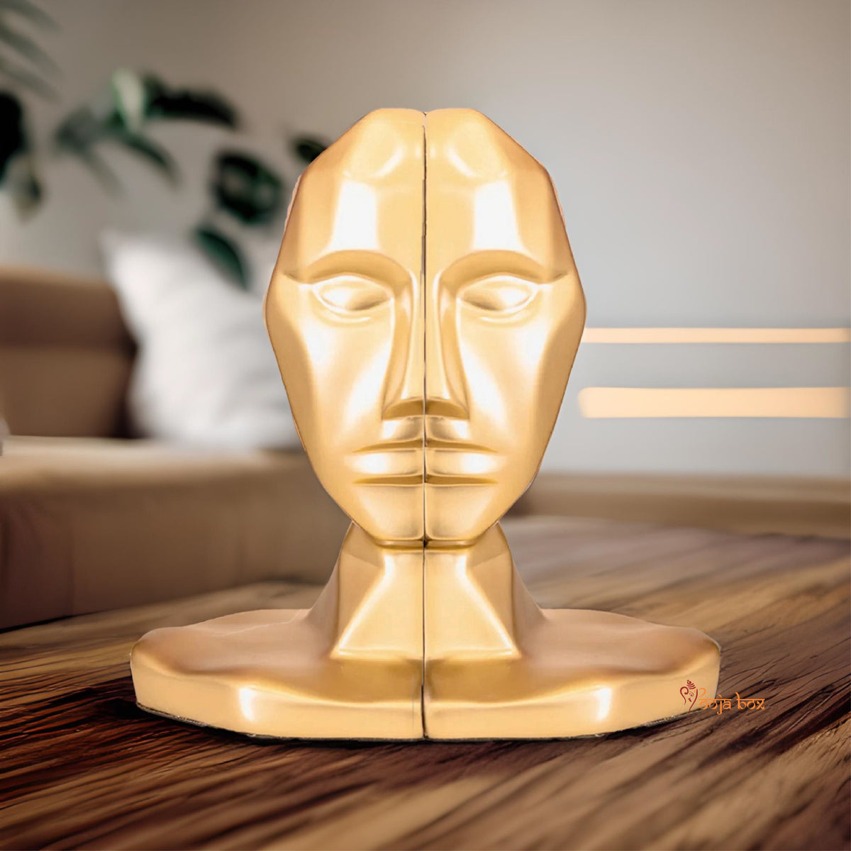 Human Bookends Philosophical Human Face Bookend – PoojaBox