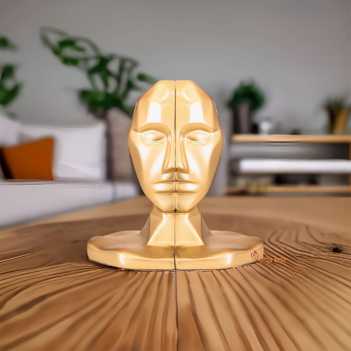 Human Bookends Philosophical Human Face Bookend – PoojaBox