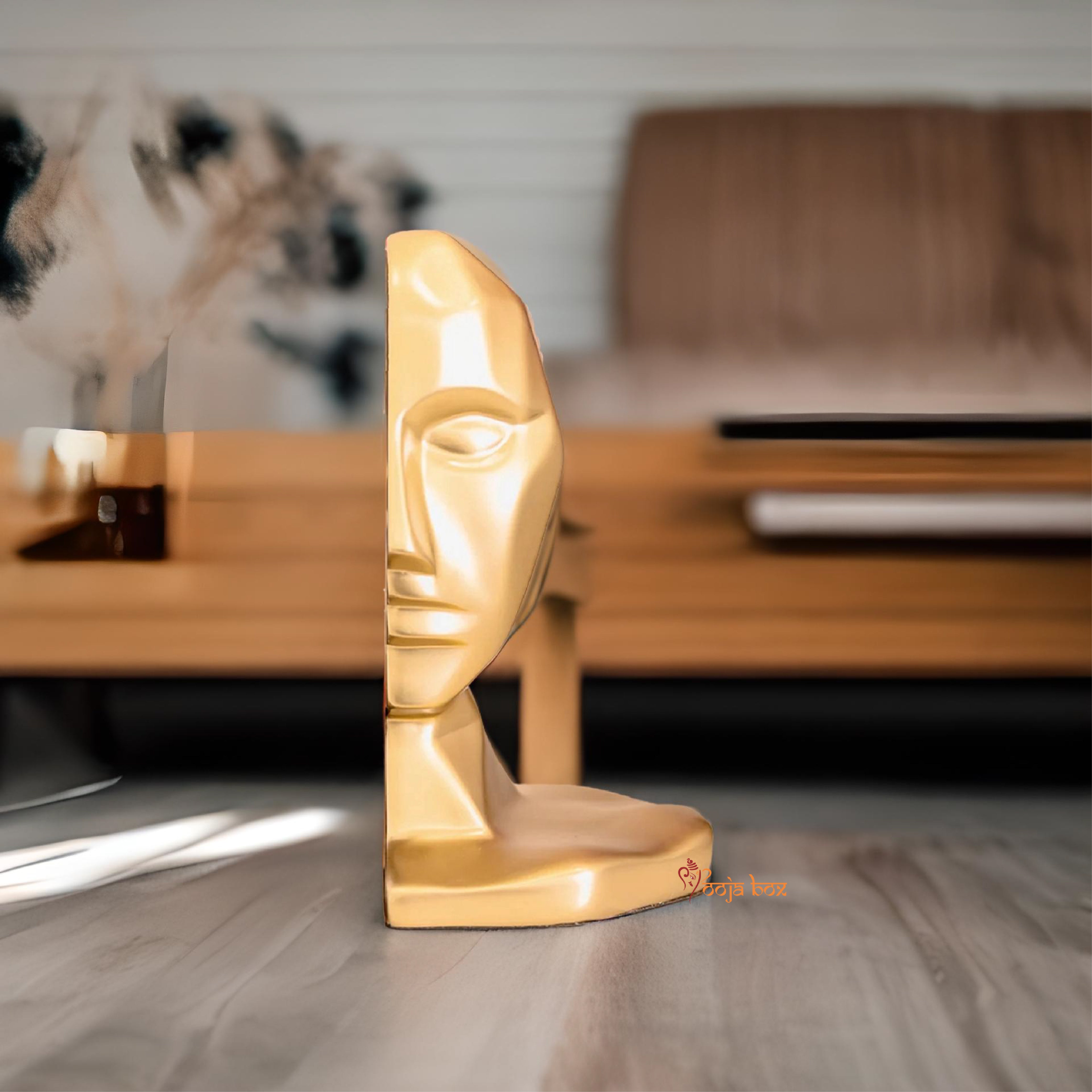 Philosophical Human Face Bookend