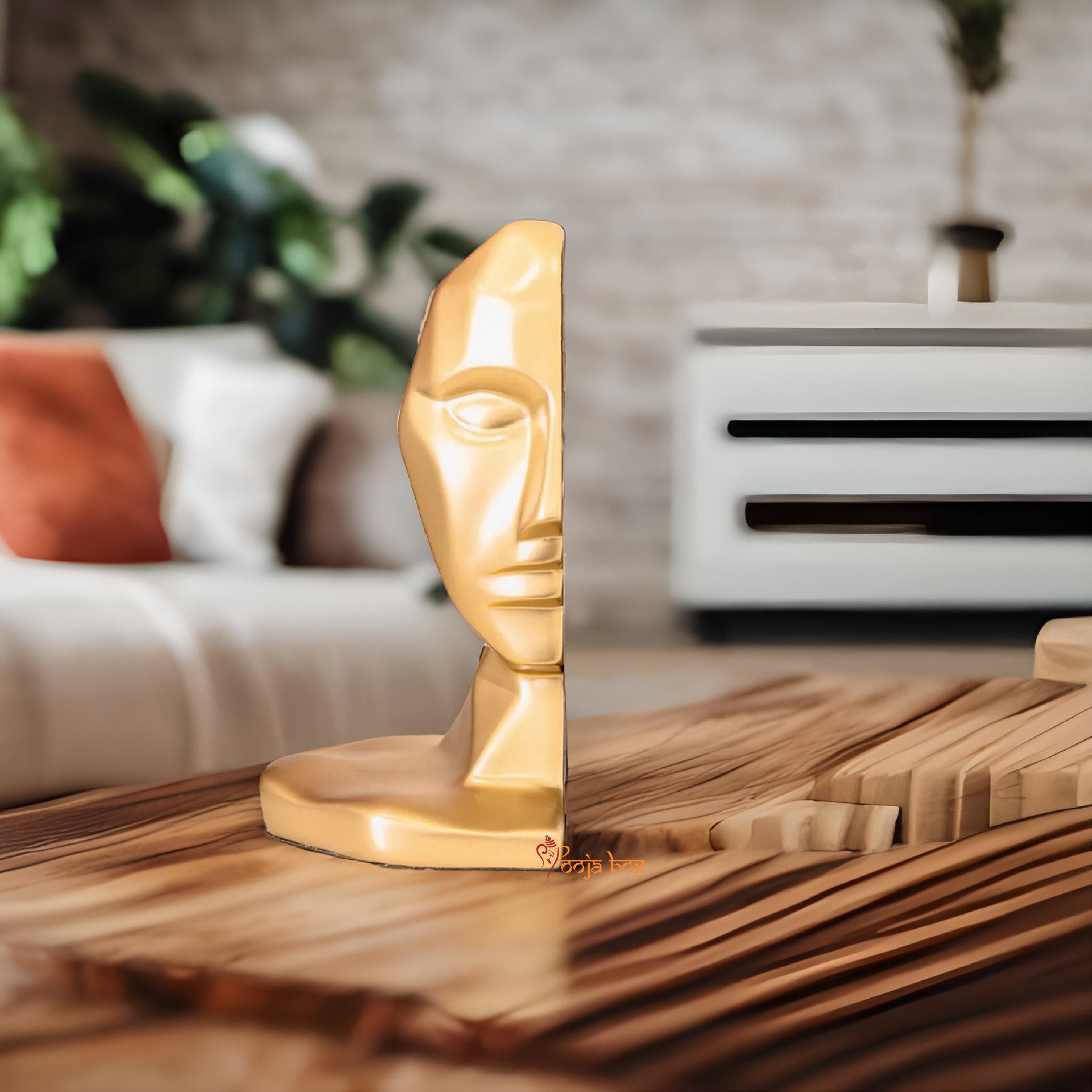 Philosophical Human Face Bookend