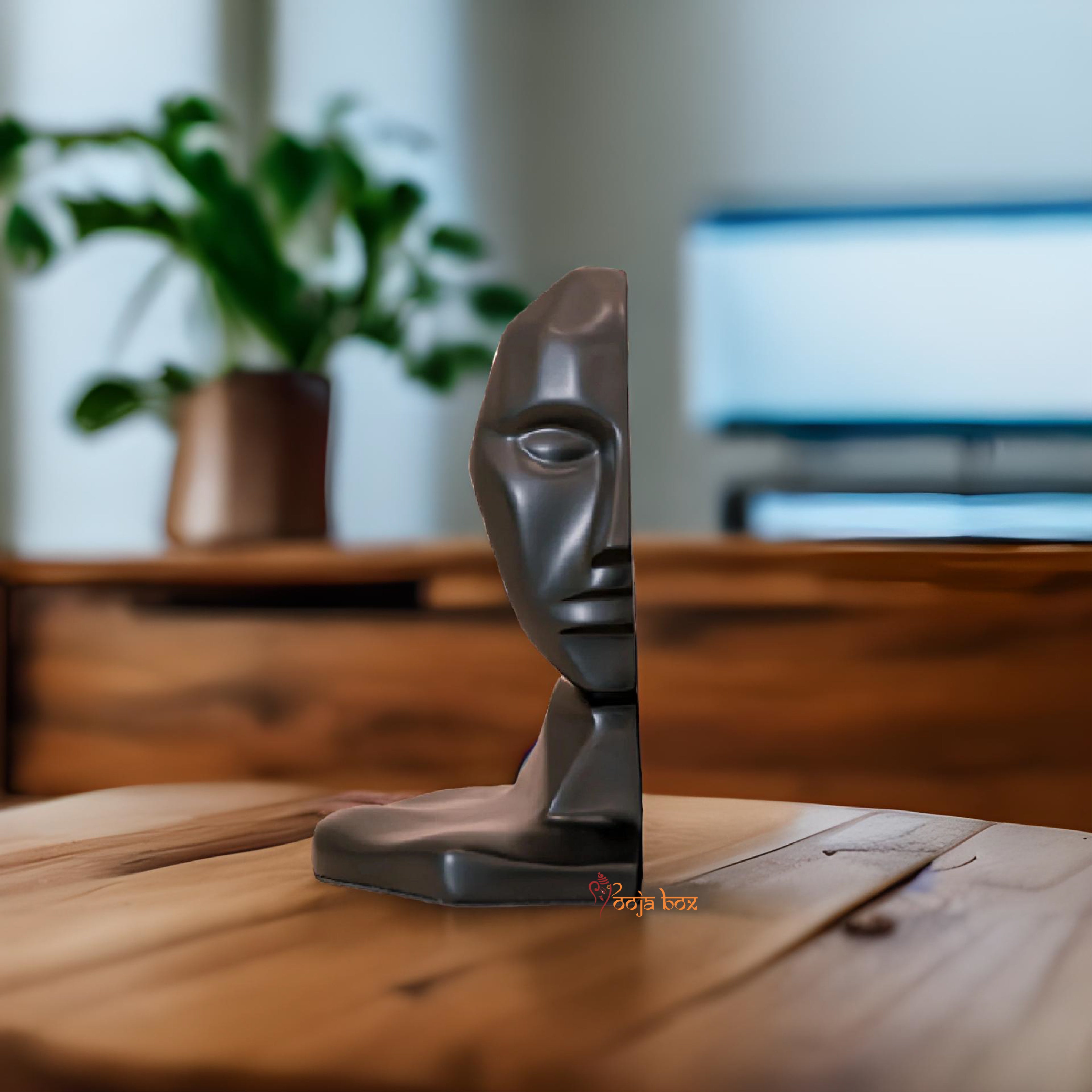 Philosophical Human Face Bookend