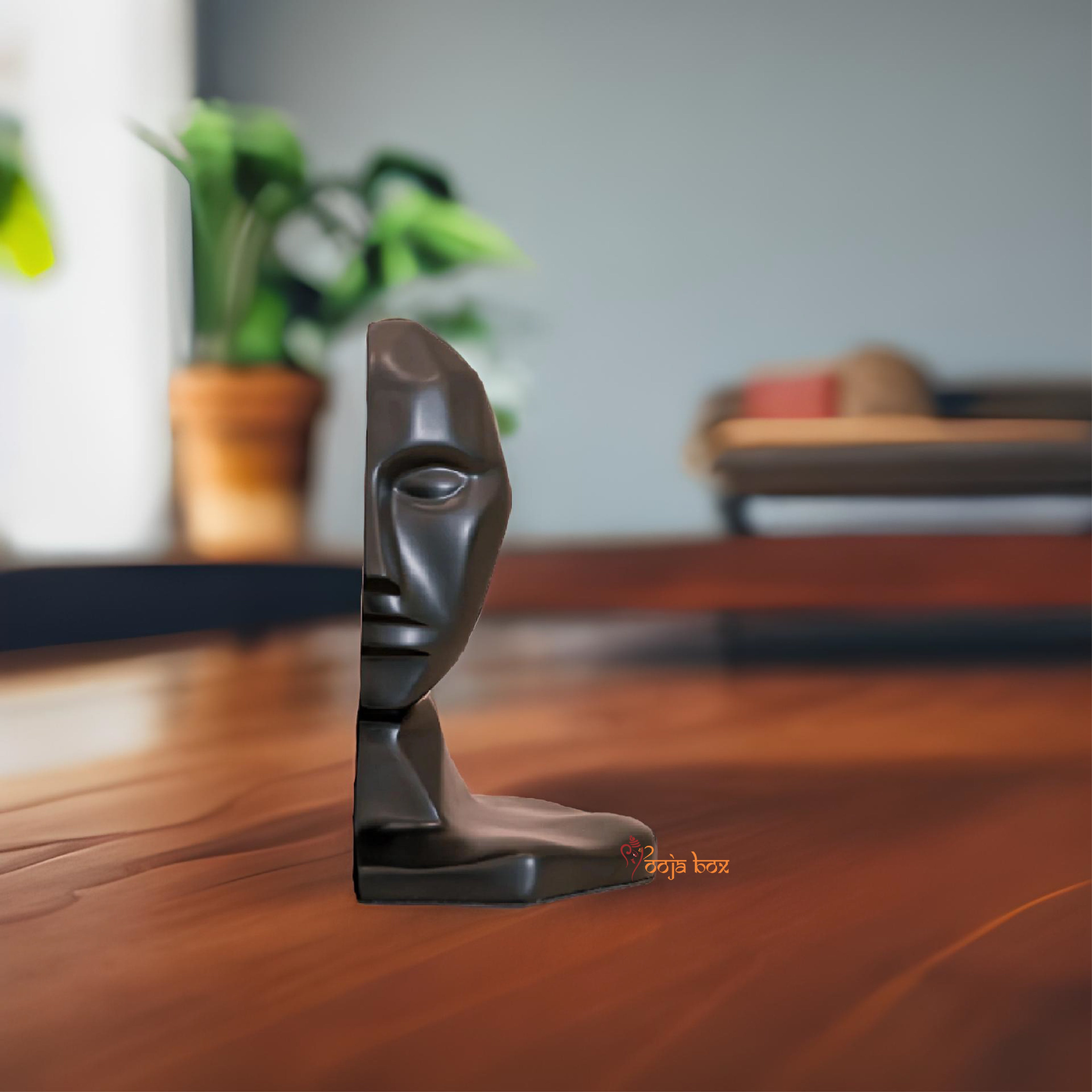 Philosophical Human Face Bookend