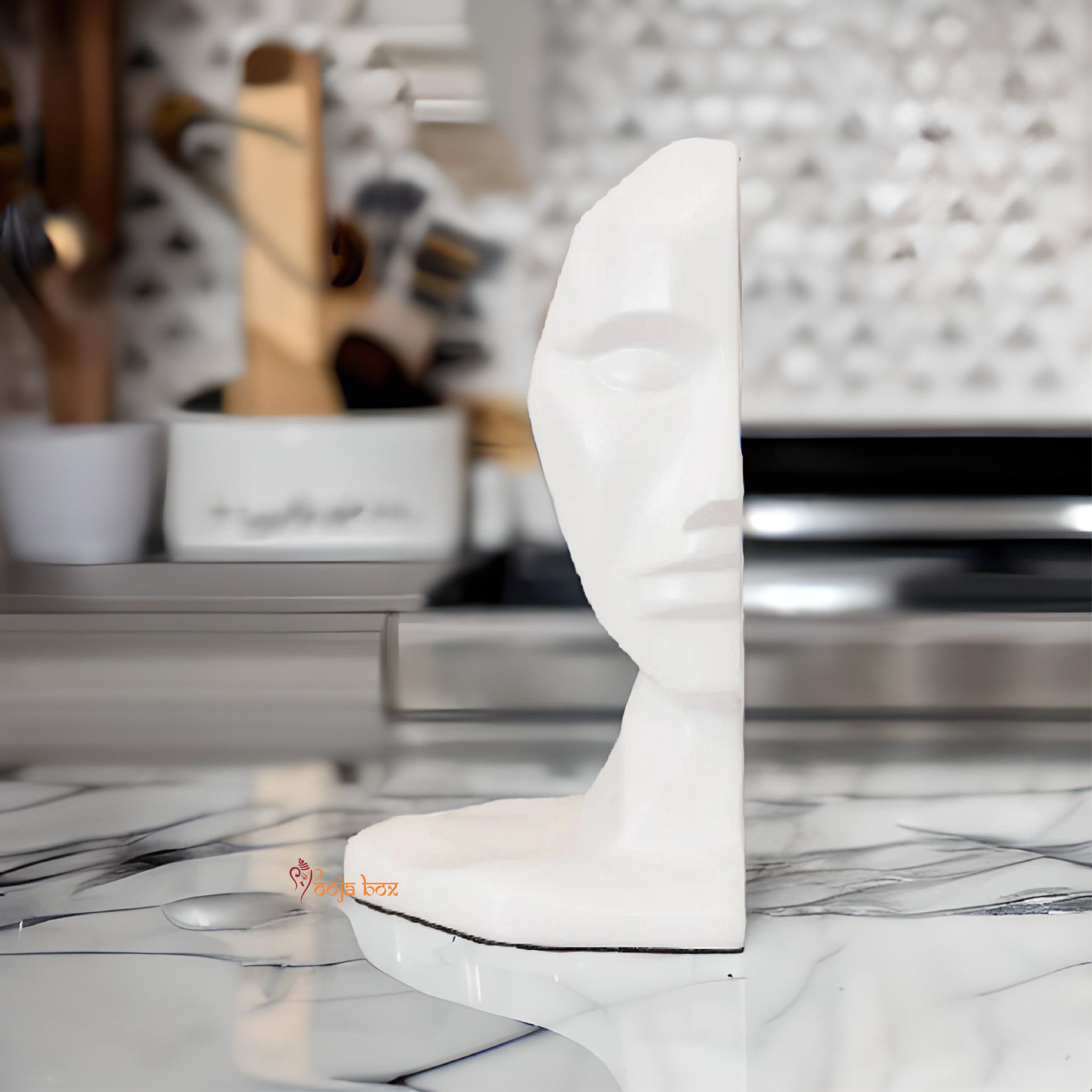 Philosophical Human Face Bookend