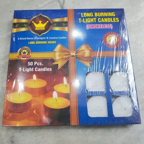 6 Hours Long Burning T-light Smokeless Candles