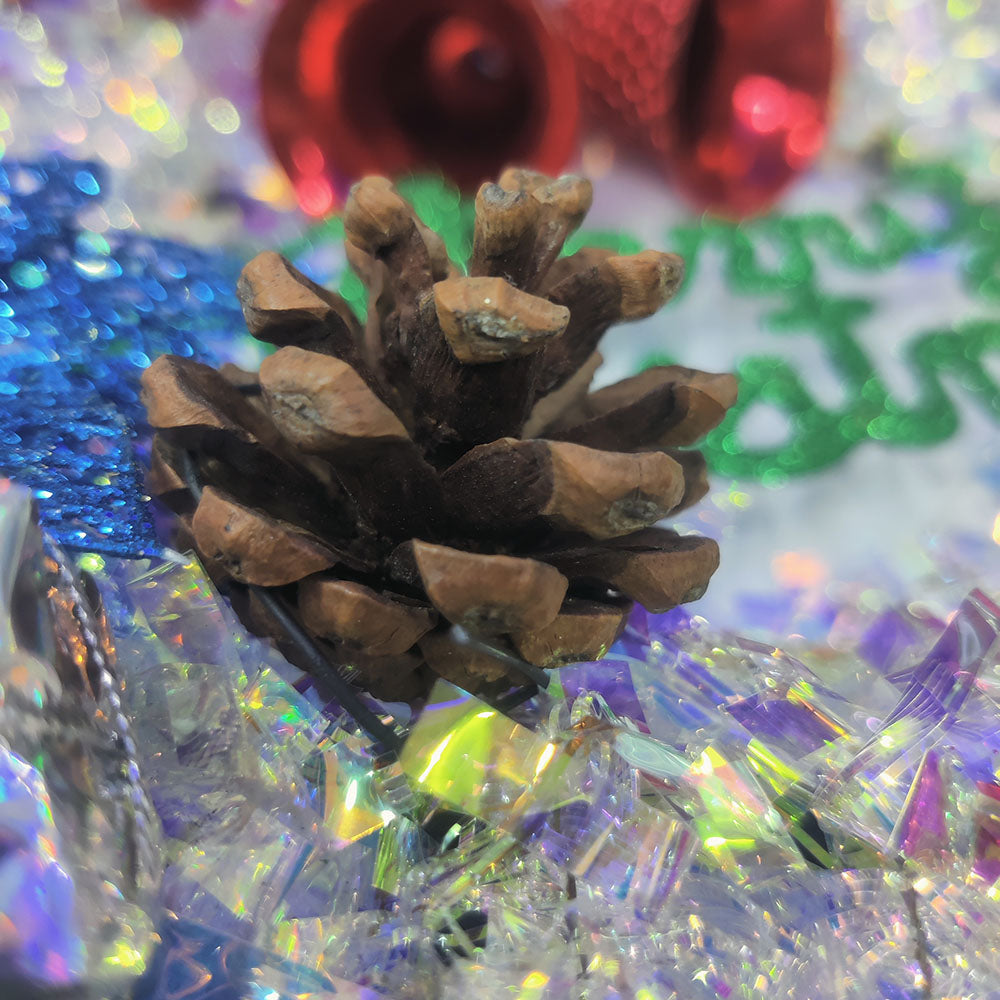 Christmas Silver Wreaths Garlands Hanging Front Door Red Barry Decoration Seasonal for Christmas & New Year, Christmas Decor Accessories